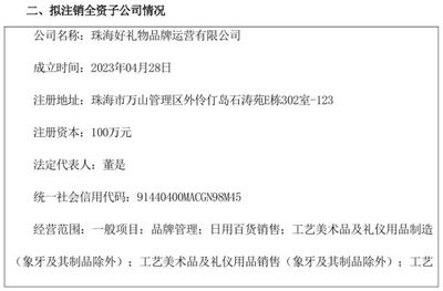 希爾傳媒擬注銷全資子公司珠海好禮物品牌運(yùn)營(yíng)
